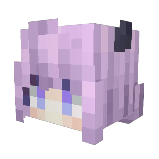 DandelionRL Minecraft avatar head, 3D render