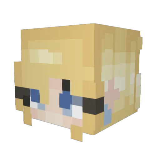 DandelionXD Minecraft avatar head, 3D render
