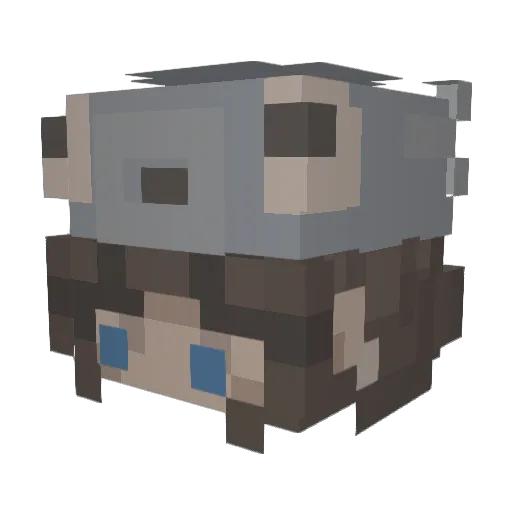 Dandelyion Minecraft avatar head, 3D render