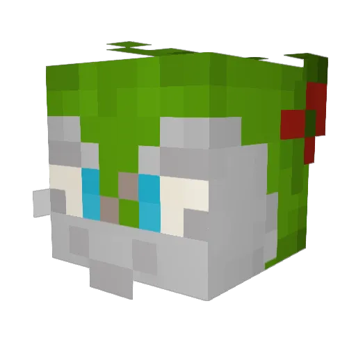 DanderAnimosus Minecraft avatar head, 3D render