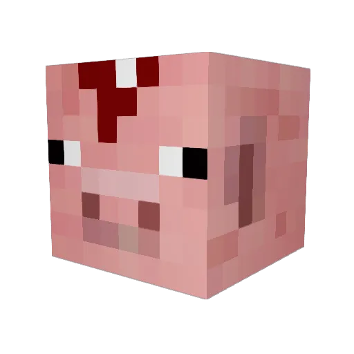 Dando04 Minecraft avatar head, 3D render