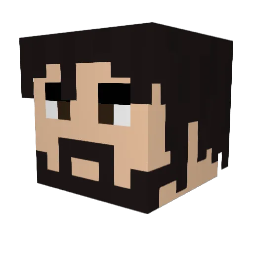 Dandreas2015 Minecraft avatar head, 3D render