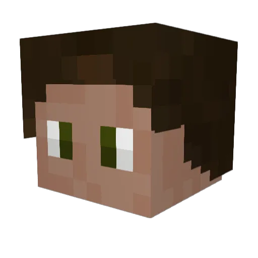 Dandy93 Minecraft avatar head, 3D render