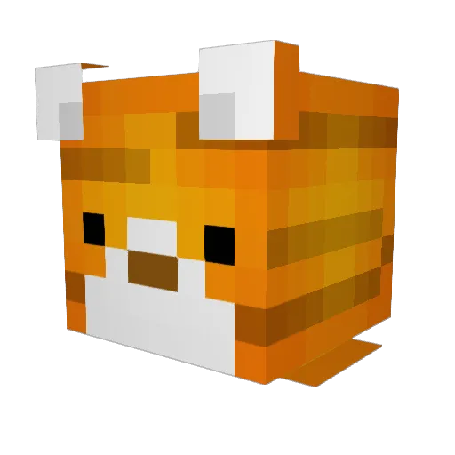 DandyThat Minecraft avatar head, 3D render
