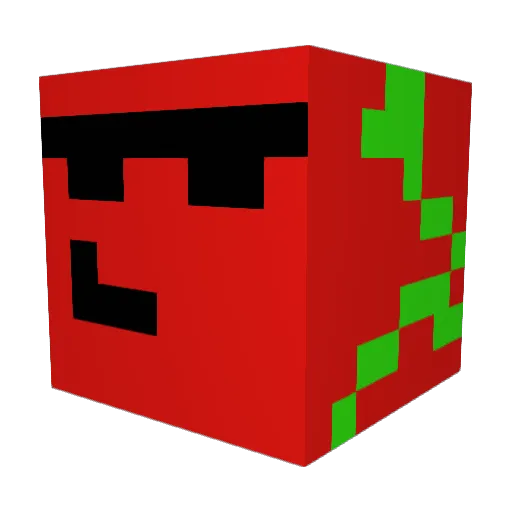 DandyZero Minecraft avatar head, 3D render