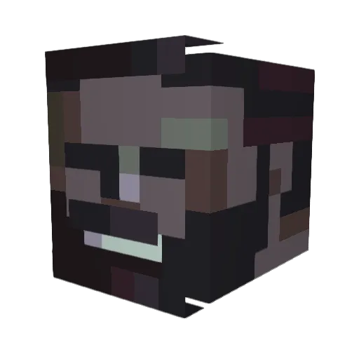 Dandydill Minecraft avatar head, 3D render