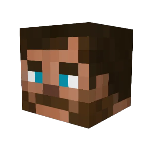 DaneShepard Minecraft avatar head, 3D render