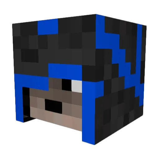 DaneXEmperor Minecraft avatar head, 3D render