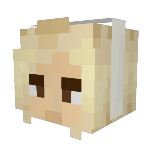 Danechka228_XD Minecraft avatar head, 3D render