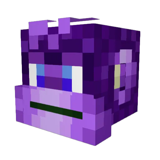 DanecrafterHD Minecraft avatar head, 3D render
