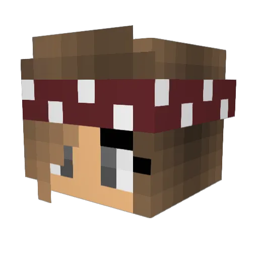 Danee683 Minecraft avatar head, 3D render