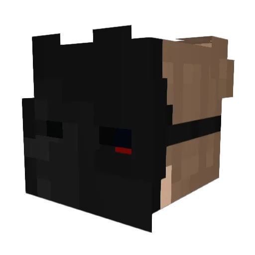 Daneeldo Minecraft avatar head, 3D render