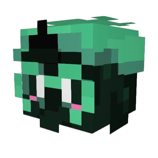 Daneistro Minecraft avatar head, 3D render