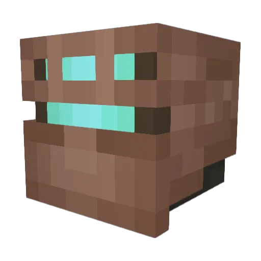 Daneium Minecraft avatar head, 3D render