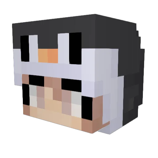 Danelle_ Minecraft avatar head, 3D render