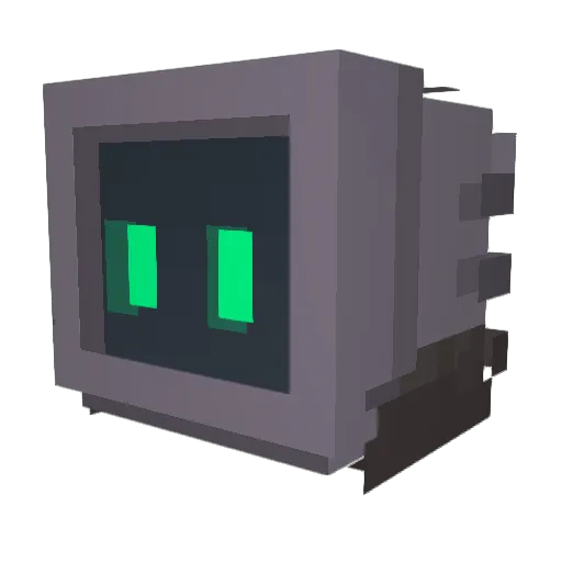 Danenz Minecraft avatar head, 3D render