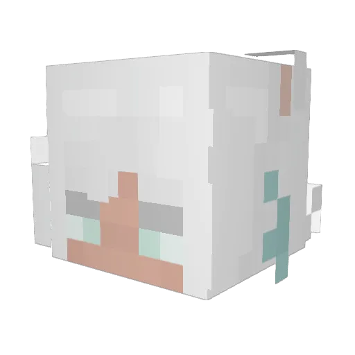 Danettes Minecraft avatar head, 3D render