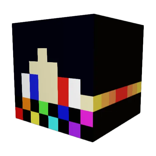 Daneuk Minecraft avatar head, 3D render