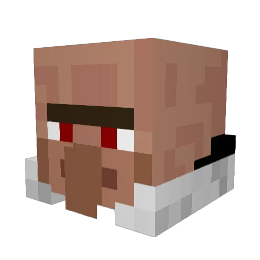 Danexthokage Minecraft avatar head, 3D render