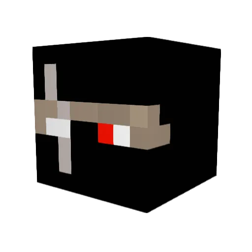 Daneziin Minecraft avatar head, 3D render