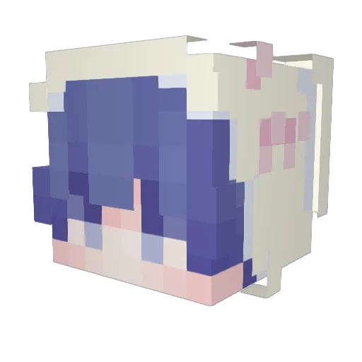 DangDang_I Minecraft avatar head, 3D render