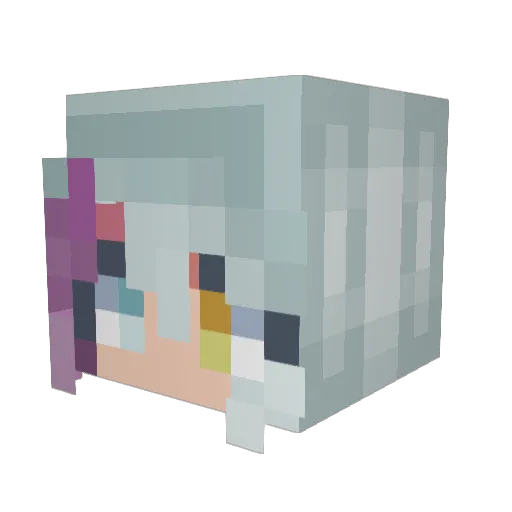 DangPuff8707 Minecraft avatar head, 3D render