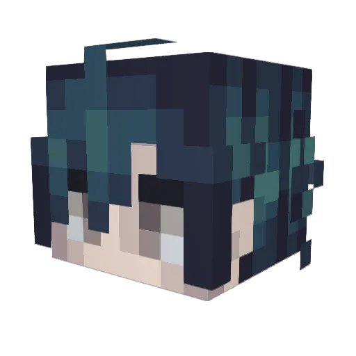 DanganRonpaLover Minecraft avatar head, 3D render