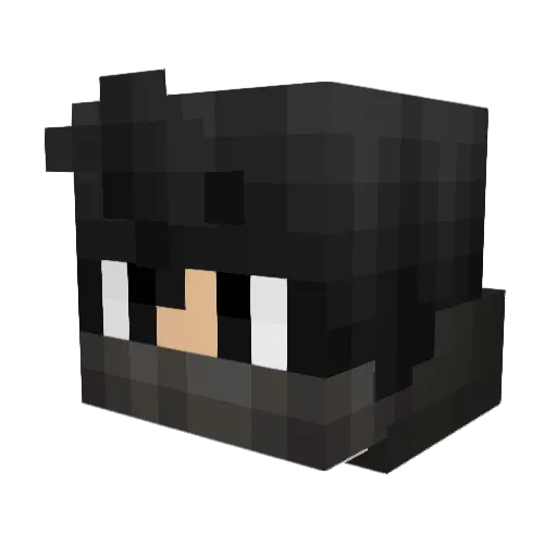 Danger1266 Minecraft avatar head, 3D render
