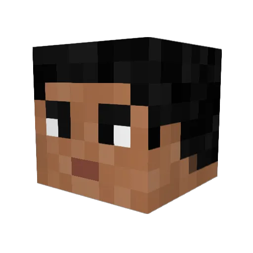 DangerCedar Minecraft avatar head, 3D render