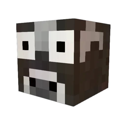 DangerCow456 Minecraft avatar head, 3D render