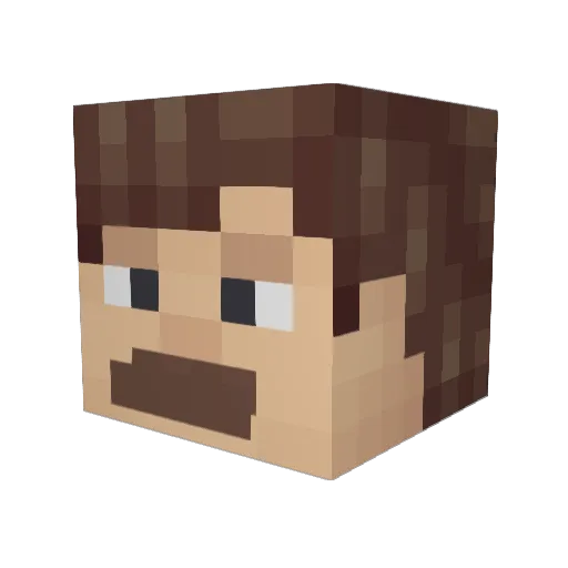 DangerDenis Minecraft avatar head, 3D render