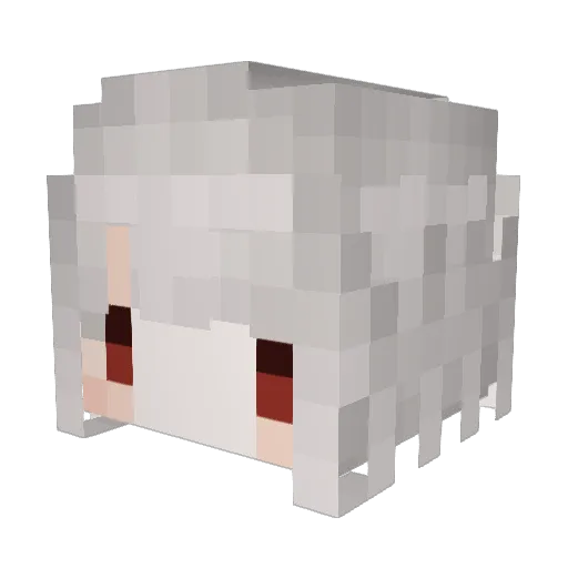 DangerFashion Minecraft avatar head, 3D render