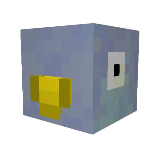 DangerGolub Minecraft avatar head, 3D render