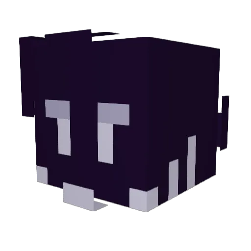 DangerInShadows Minecraft avatar head, 3D render