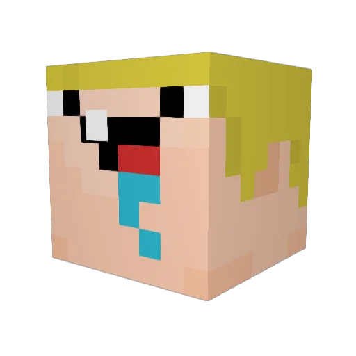 Danger_SSJ Minecraft avatar head, 3D render