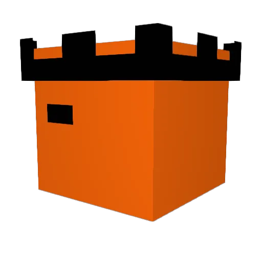 Dangeres_ Minecraft avatar head, 3D render