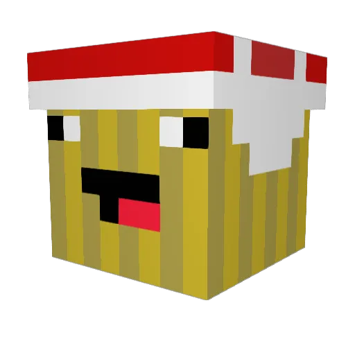 DangerousN0Odle Minecraft avatar head, 3D render