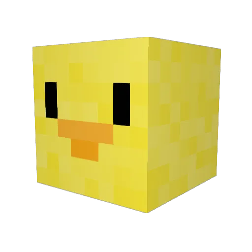 DangerousTBAG Minecraft avatar head, 3D render