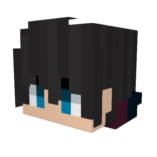 DanggVN Minecraft avatar head, 3D render