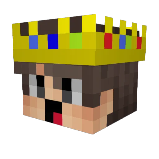 Dangg_VN Minecraft avatar head, 3D render