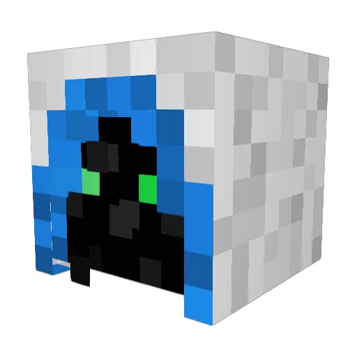 Danggson Minecraft avatar head, 3D render
