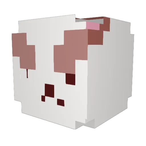 Dangil_e Minecraft avatar head, 3D render