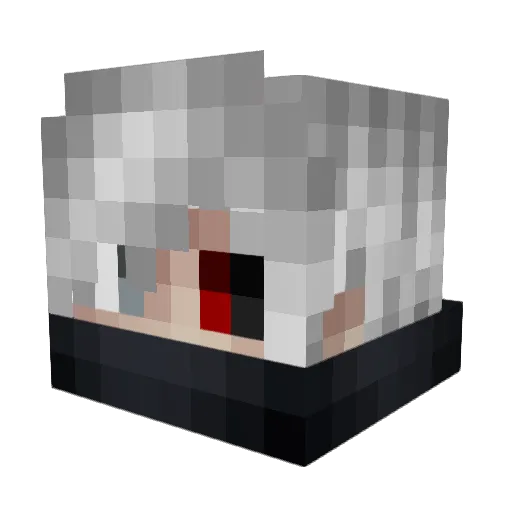 DangleBob Minecraft avatar head, 3D render