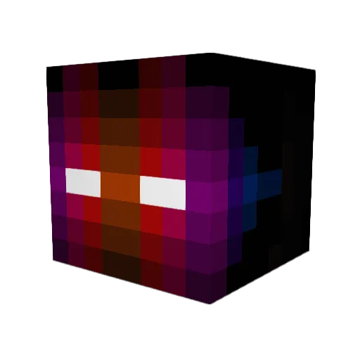 Danglesquad Minecraft avatar head, 3D render
