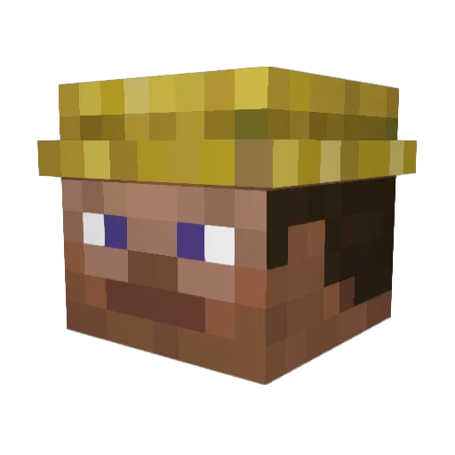 DangosPrimo Minecraft avatar head, 3D render
