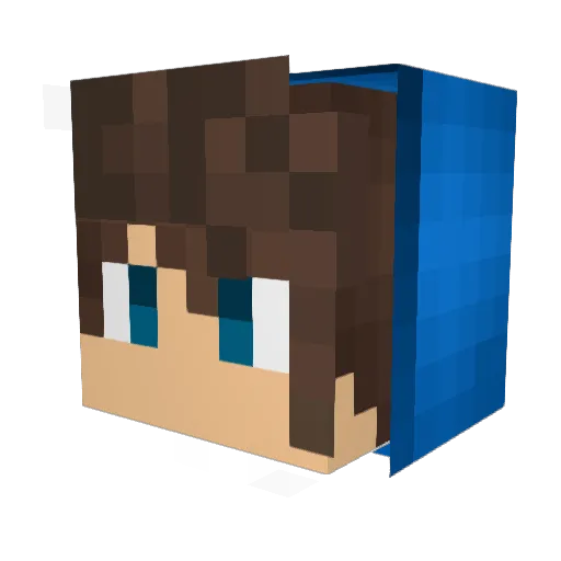 DanhCUTE123 Minecraft avatar head, 3D render