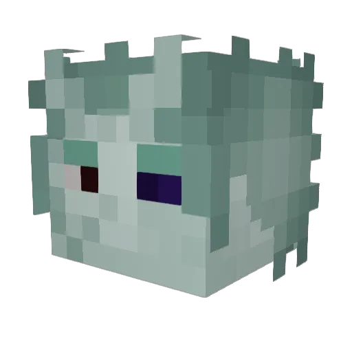 Dani547m Minecraft avatar head, 3D render