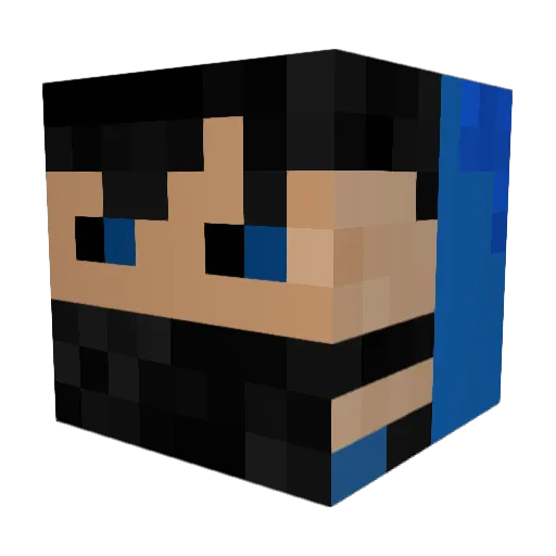 DaniBala_ Minecraft avatar head, 3D render