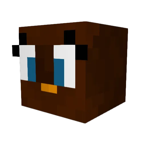DaniBobes Minecraft avatar head, 3D render