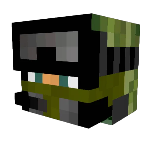 DaniCrafter007 Minecraft avatar head, 3D render